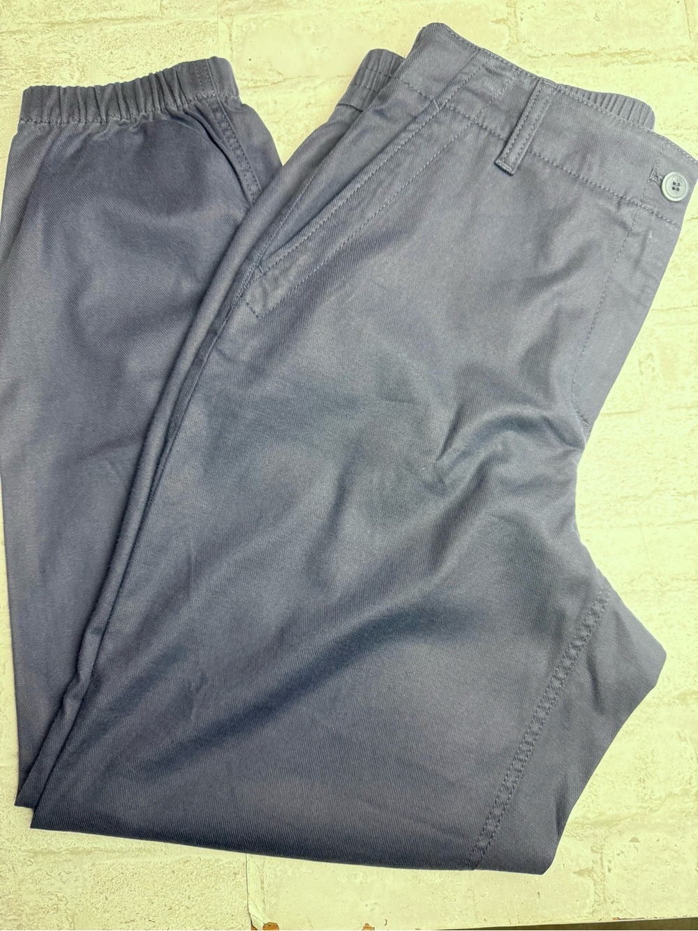 Talbots Joggers Pants Womens Small Navy Blue Elastic Waist Pockets NEW NWT😍